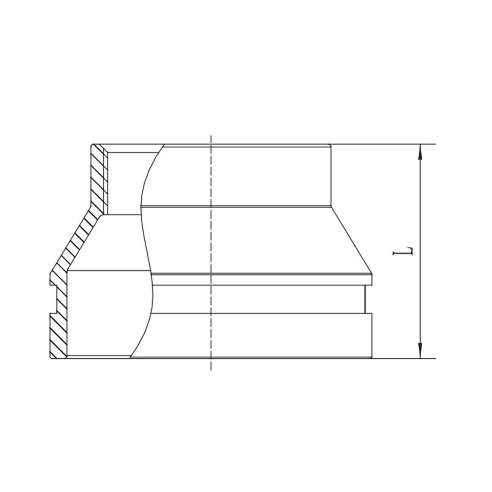 Reductor Concéntrico Roscado