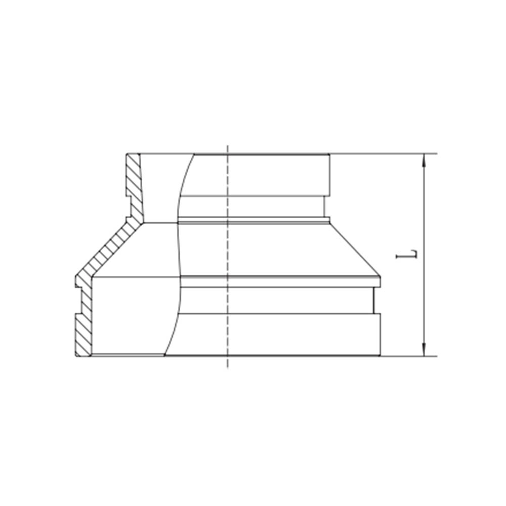 Reductor Concéntrico Ranurado